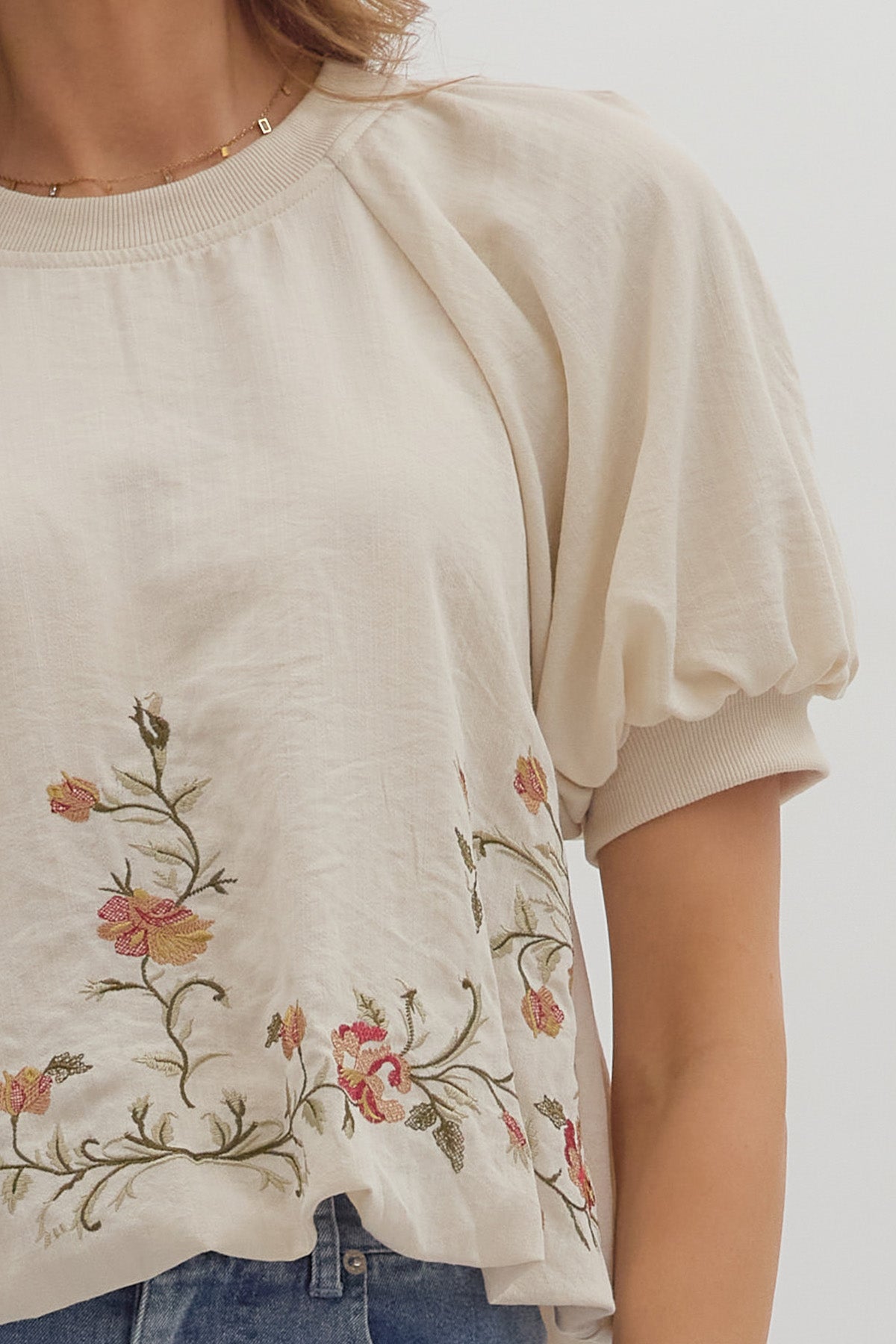 トップス UND SCALLOPE EMBROIDERY OVERSIZE SHIRT UND SCALLOPE EMBROIDERY OVERSIZE SHIRT